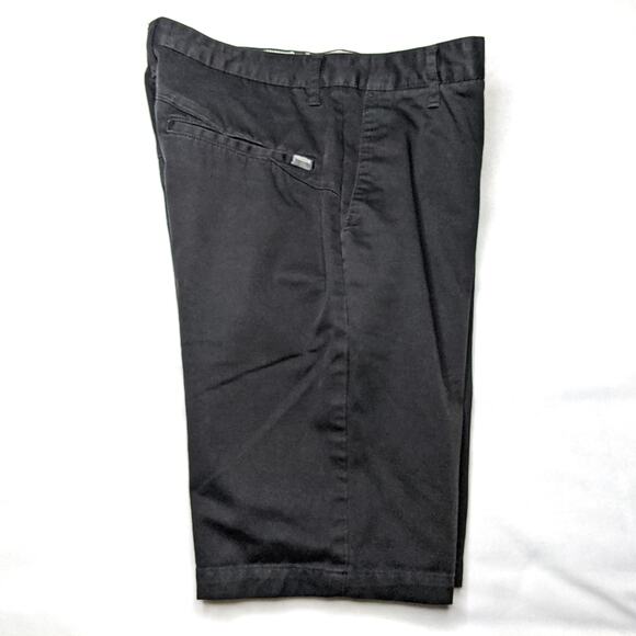 Volcom Men's Flat Front Chino Shorts | Black | Size 30 | Skate Style - Picture 4 of 5